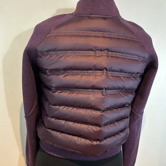 Nike Tech Womens Aeroloft 800 down-fill fleece purple Moto jacket medium BNWT - Picture 4 of 14
